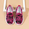 Kids Spider Sneakers — Breathable Lightweight Non-Slip Slip-On Shoes for Boys & Girls, Black/Pink Web Pattern, EVA Sole