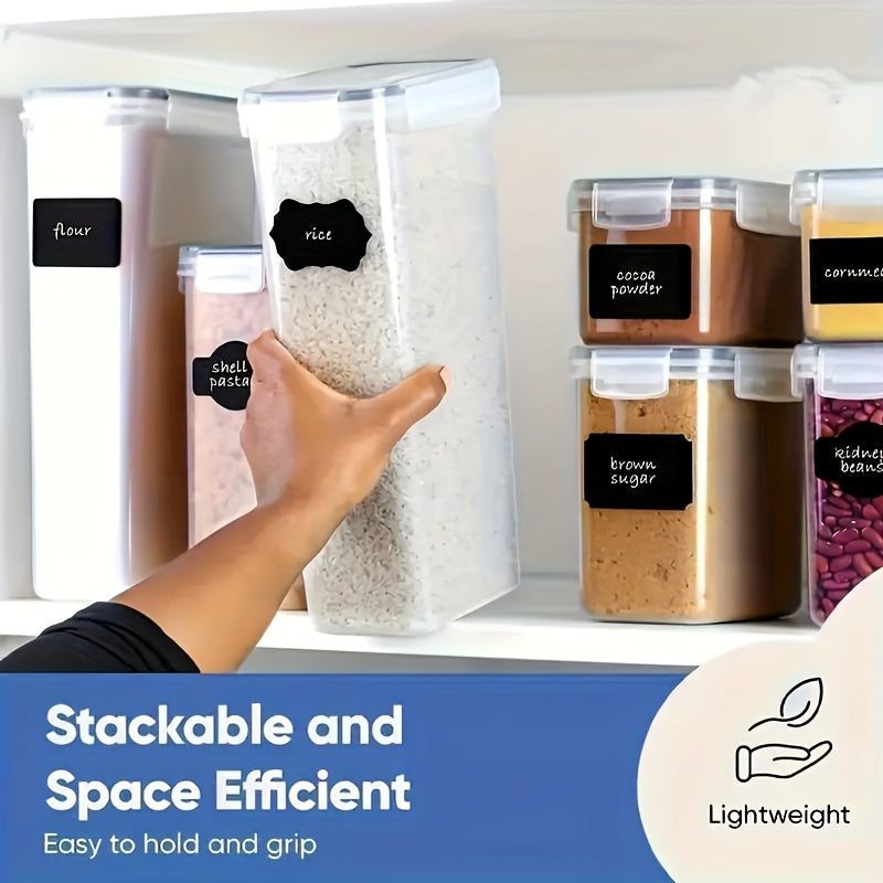84-Pack Airtight Food Storage Containers Set - BPA-Free, Leak-Proof, Stackable Kitchen Organizers with 42 Lids, 42 Boxes, Labels, Pen, and Spoon - Ideal for Meal Prep & Pantry Organization