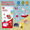 Pretend Play Cleaning Set for Toddlers — Role-Play Cleaning Toy for Kids Ages 3+ with Sweeper, Robot Vacuum, Cleaning Bottle & Brush — Batteries Not Included