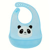 Adjustable Silicone Baby Bibs with Pocket – Waterproof, BPA-Free, Easy to Clean & Dishwasher Safe – Cute Panda & Rabbit Designs for 0-3 Years - Kidzy Market