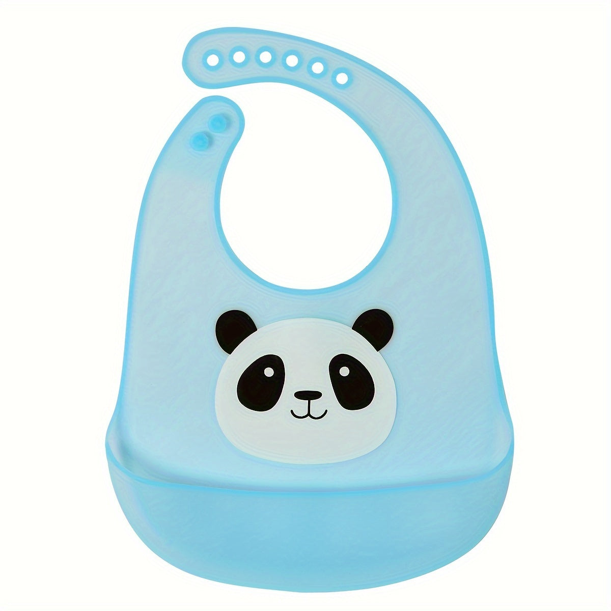 Adjustable Silicone Baby Bibs with Pocket – Waterproof, BPA-Free, Easy to Clean & Dishwasher Safe – Cute Panda & Rabbit Designs for 0-3 Years - Kidzy Market