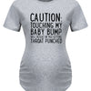 Women's Maternity T-Shirt, Slogan Graphic Print Tees