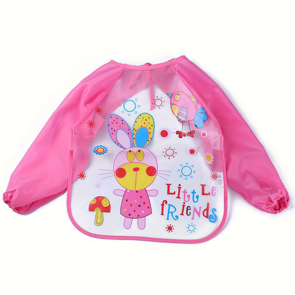 1pc 3D-Printed Waterproof Baby Bib – No-Wash, Mess-Free Feeding & Playtime Coverall, EVA Material, Multicolor – Perfect Easter Gift - Kidzy Market