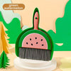 Mini Mop & Dustpan Set — 1 Mop + 1 Dustpan, Colorful Fruit Design, Kid-Friendly Compact Desk & Table Cleaner