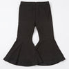 Girls' High-Waisted Flared Pants (Kids 12 & Under) - Stretchy Bell-Bottoms with Elastic Waist, Long Fit for Dance, Everyday & Formal, Spring/Fall