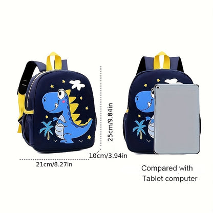 1PC Cartoon Animal Print Backpack – New School Bag for Boys and Girls, Fun & Stylish Design - Kidzy Market