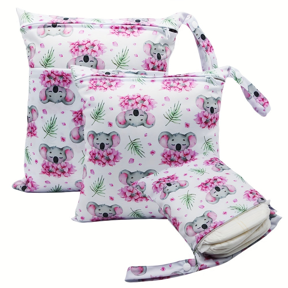 Asenappy 3pcs Waterproof Diaper Bags – Reusable Wet/Dry Cloth Diaper and Breast Pump Organizer - Kidzy Market