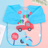 Waterproof Long-Sleeve Baby Bib – Reversible Cartoon Feeding Smock for Toddlers & Kids - Kidzy Market