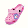 Kids Cartoon Excavator Clogs - Navy Blue EVA Slip-On Sandals for Beach & Everyday Wear