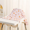 Waterproof Brown Highchair Cover – Durable Long-Sleeve Polyester Feeding Bib with Playful Animal Design – Perfect for Mealtime & Art Activities, Great Holiday Gift - Kidzy Market