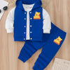 Disney Winnie the Pooh 3-Piece Baby Outfit Set – Cute Cartoon Hoodie, Vest & Elastic Waist Pants for Boys & Girls (Ages 0-3 Years)