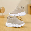 Kids' Slip-On Knit Sneakers - Breathable Lightweight EVA Sole, Low-Top Casual Shoes for Toddlers, Boys & Girls (Multiple Colors)