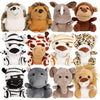 12-Pack 4.5-Inch Mini Reptile Plush Toys – Small Stuffed Animals Bulk, Cute Mixed Color Plush Party Favors