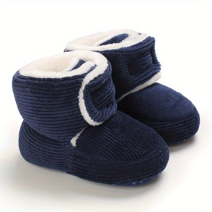Toddler Baby Girls Booties High-Top Slippers Indoor Crib First Walker Shoes for Winter