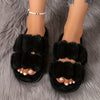 Women's Faux Fur Lined Slip-On Moccasins – All-Season Casual EVA Sole, Hand Washable (Black, Green, Purple, White)