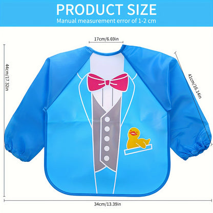 1pc 3D-Printed Waterproof Baby Bib – No-Wash, Mess-Free Feeding & Playtime Coverall, EVA Material, Multicolor – Perfect Easter Gift - Kidzy Market