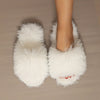 Women's Cozy Plush Slide Slippers – All-Season Indoor House Shoes, Minimalist Fabric Upper with EVA Non-Slip Sole