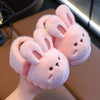 Kids Cartoon Animal Fuzzy Slip-On Slippers – Non-Slip Warm Indoor Slippers for Boys & Girls