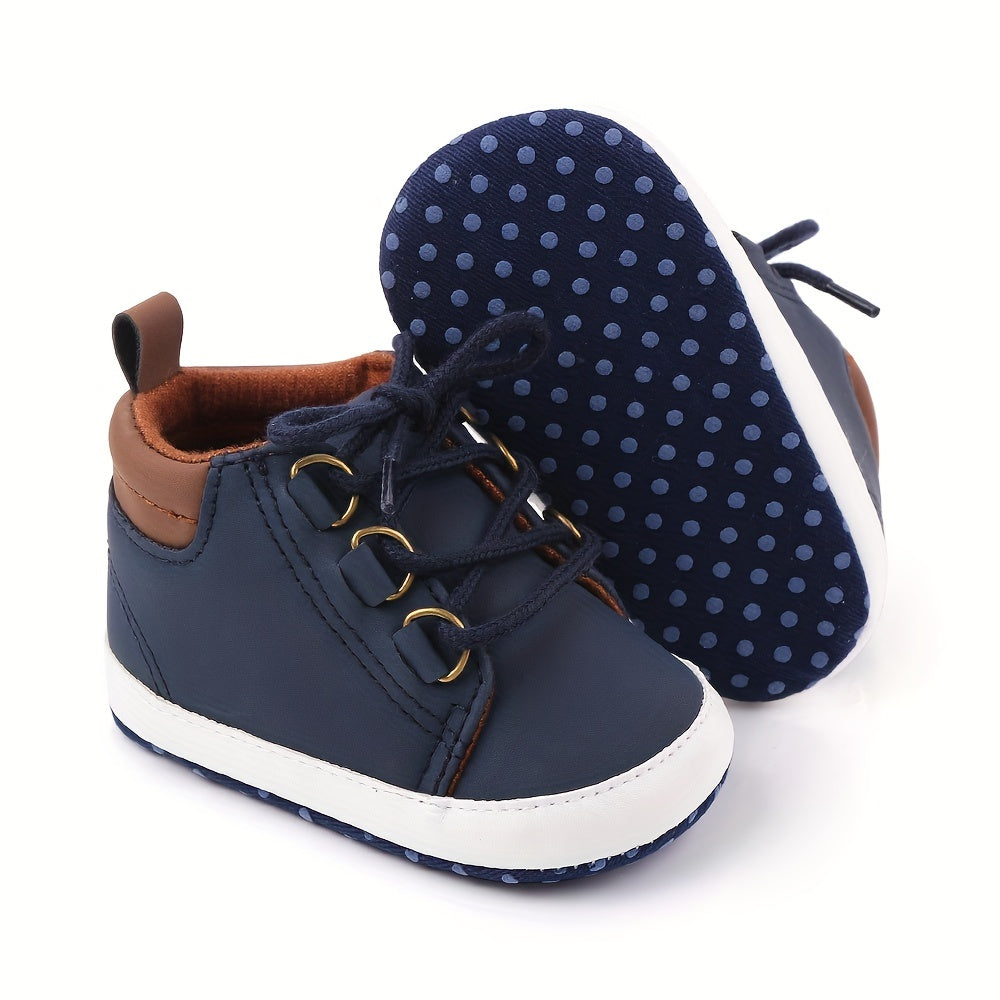 Spring and Autumn Men's High-Top Children's Shoes Soft-Soled Anti-Slip Toddler Baby Shoes