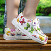 Girls' Colorful Butterfly Loafers — Non-Slip Fabric Slip-On Casual Walking Shoes for Kids