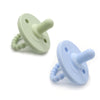 2-Pack Food-Grade Silicone Baby Pacifiers, Easy-Grip Mixed Colors – Christmas Gift