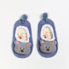 1 Pair/2 Pairs Cute Animal Anti-Slip Breathable Boat Socks for Youngsters - Cozy Polyester & Spandex Blend, Hand Wash Only | All-Season Comfort, Anti-Slip, Fluffy Cuff, Soft Knitted Texture