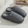 Women's Plush Slip-On Winter Slippers - Soft Fabric Upper, Non-Slip Rubber Sole, Hand-Washable Indoor House Shoes