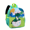 1PC Cartoon Animal Print Backpack – New School Bag for Boys and Girls, Fun & Stylish Design - Kidzy Market