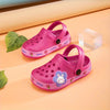 Kids Cartoon Excavator Clogs - Navy Blue EVA Slip-On Sandals for Beach & Everyday Wear