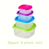 Rainbow Fresh-Keeping Box Set (4/5/6pcs) with Lid – Large Capacity Reusable Food Storage Containers, Leak-Proof, Microwave, Freezer & Dishwasher Safe, Ideal for Lunch, Camping, and Outings
