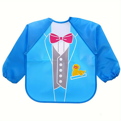 1pc 3D-Printed Waterproof Baby Bib – No-Wash, Mess-Free Feeding & Playtime Coverall, EVA Material, Multicolor – Perfect Easter Gift - Kidzy Market