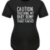 Women's Maternity T-Shirt, Slogan Graphic Print Tees