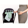OnTheGo Travel Diapering Gift Set – Portable Changing Mat & Bag, Wipes Dispenser, Dual Pacifier Holder & Lavender Bag Dispenser, Sage