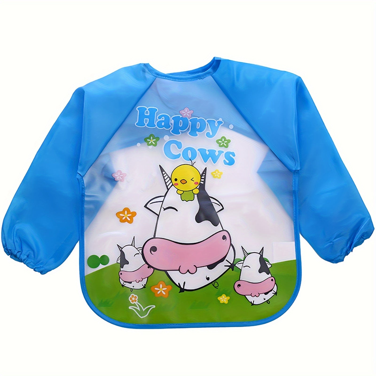 1pc 3D-Printed Waterproof Baby Bib – No-Wash, Mess-Free Feeding & Playtime Coverall, EVA Material, Multicolor – Perfect Easter Gift - Kidzy Market