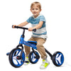 4-in-1 Toddler Tricycle & Balance Bike – Folding with Removable Pedals, Balance Training for Ages 2+, Blue