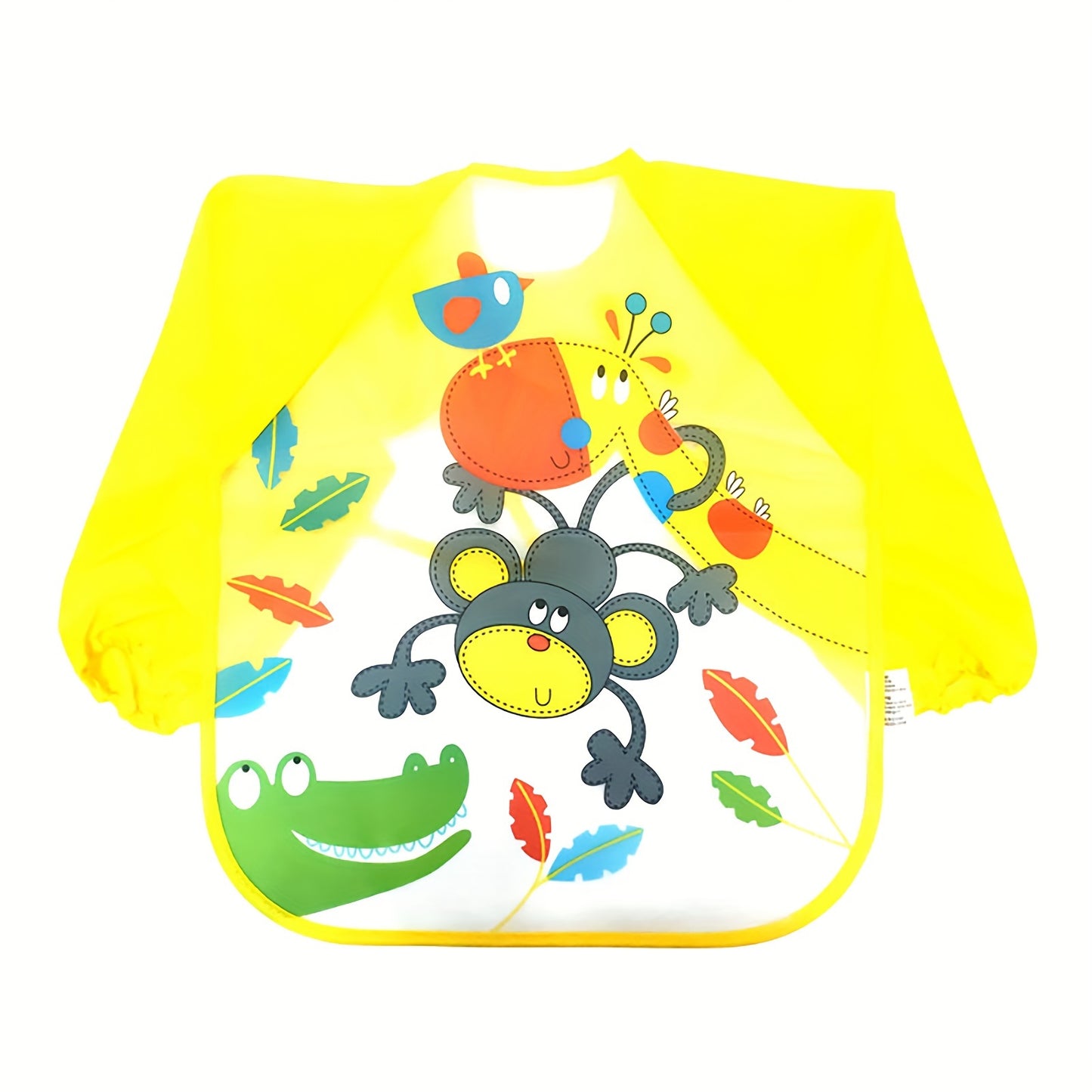 1pc 3D-Printed Waterproof Baby Bib – No-Wash, Mess-Free Feeding & Playtime Coverall, EVA Material, Multicolor – Perfect Easter Gift - Kidzy Market