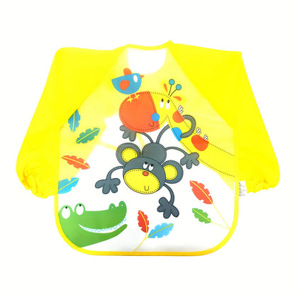 1pc 3D-Printed Waterproof Baby Bib – No-Wash, Mess-Free Feeding & Playtime Coverall, EVA Material, Multicolor – Perfect Easter Gift - Kidzy Market