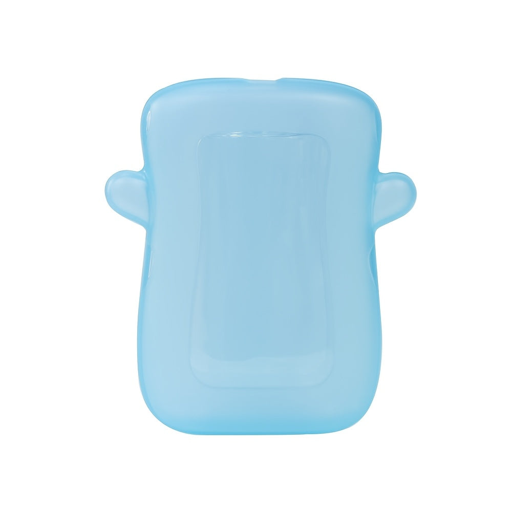 1pc Kids Food Pouch – Anti-Squeeze Fruit & Vegetable Juice Spout Bag, Convenient Supplement Container for Toddlers, Sky Blue/Green/Yellow, PP Material, Essential Kids Food Accessory
