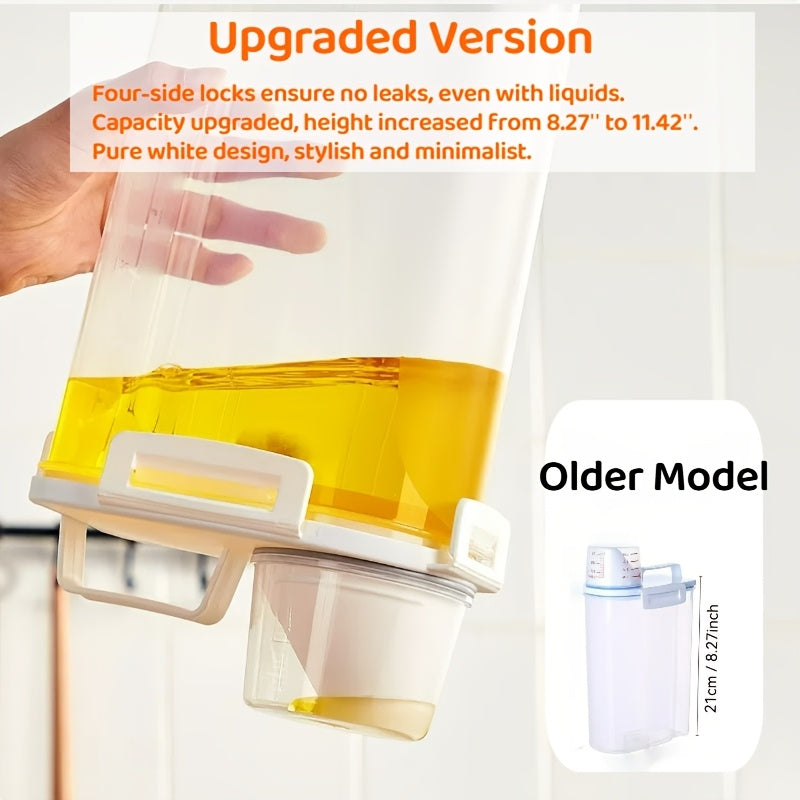 4pcs BPA-Free Plastic Food Storage Containers with Secure Lock – Moisture-Resistant, Clear & Stackable – Ideal for Grains, Nuts, Seeds, and More – Kitchen Organization Essentials