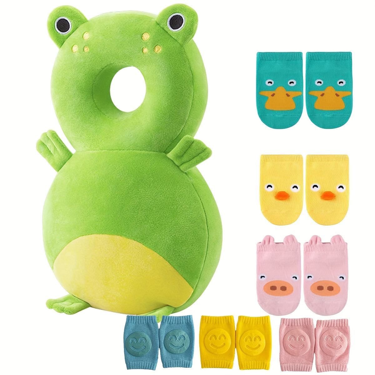 MORFONE Animal-Shaped Children’s Walking Set with Knee Pads & Socks - Winter Crawling Clothing for Kids | Perfect Gift for Relatives & Friends with Babies