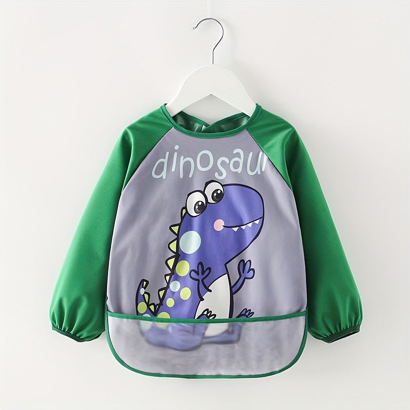 Waterproof Cover-Up Eating Bib – Reversible Wear Bib Apron for Mess-Free Home Feeding - Kidzy Market