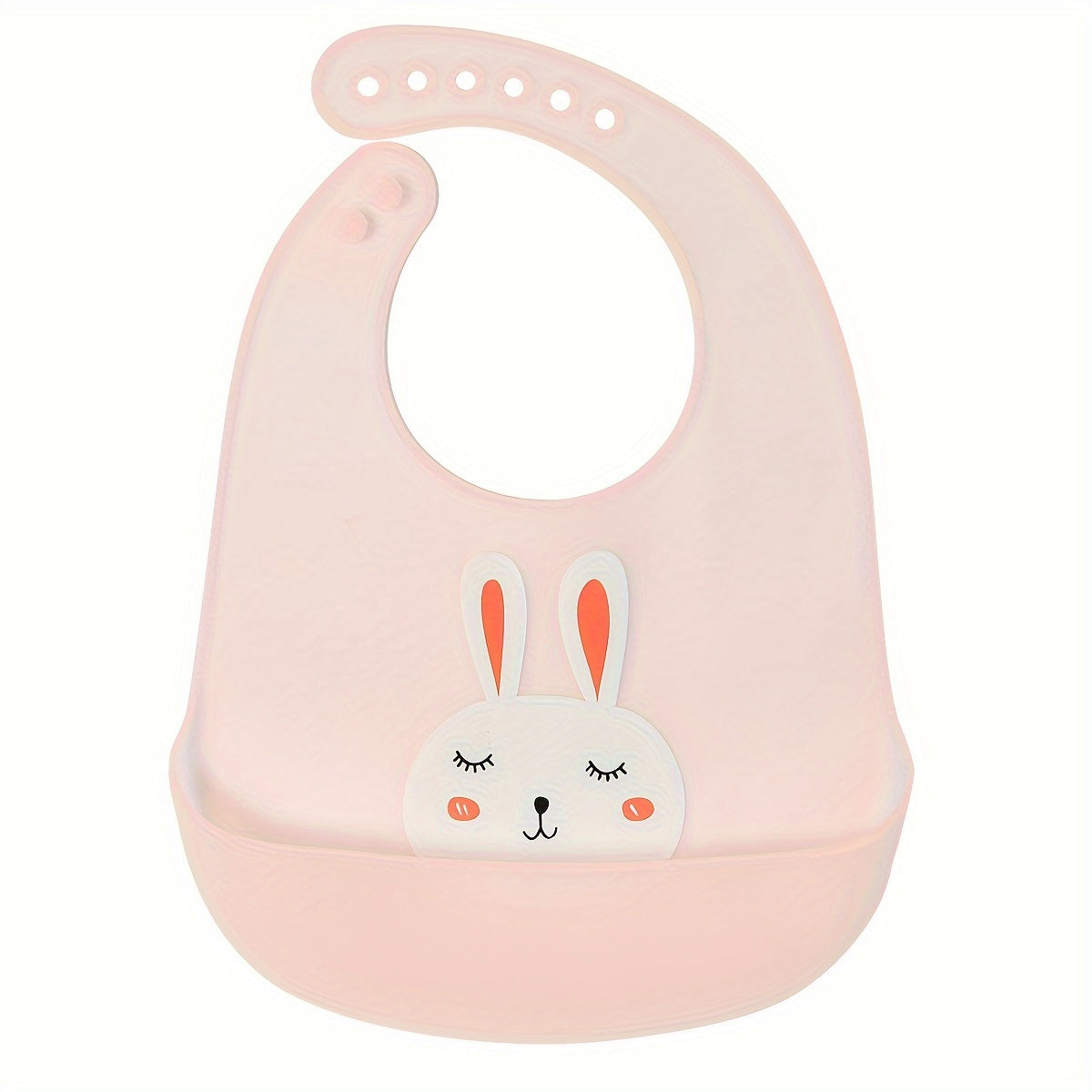 Adjustable Silicone Baby Bibs with Pocket – Waterproof, BPA-Free, Easy to Clean & Dishwasher Safe – Cute Panda & Rabbit Designs for 0-3 Years - Kidzy Market