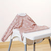 Waterproof Brown Highchair Cover – Durable Long-Sleeve Polyester Feeding Bib with Playful Animal Design – Perfect for Mealtime & Art Activities, Great Holiday Gift - Kidzy Market