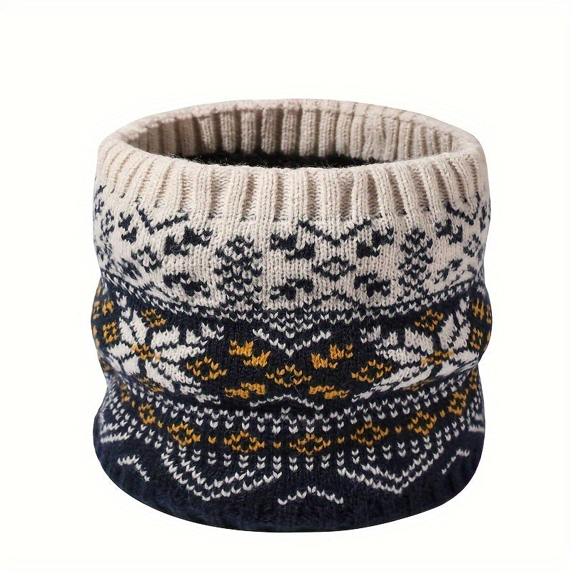 1-Piece Autumn & Winter Children's Warm Set – Cute Snowflake Knitted Hat, Scarf & Gloves for Baby - Kidzy Market
