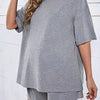 Women's Maternity Pajama Set — 2-Piece Loose Short-Sleeve Top & Shorts Loungewear
