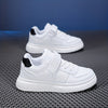 Boys' Hook-and-Loop Casual Sports Shoes — Low-Top Kids Sneakers, Sizes EU 28–40 (7.0–10.0 in / 17.8–25.4 cm) — Black & White, 3 Colors