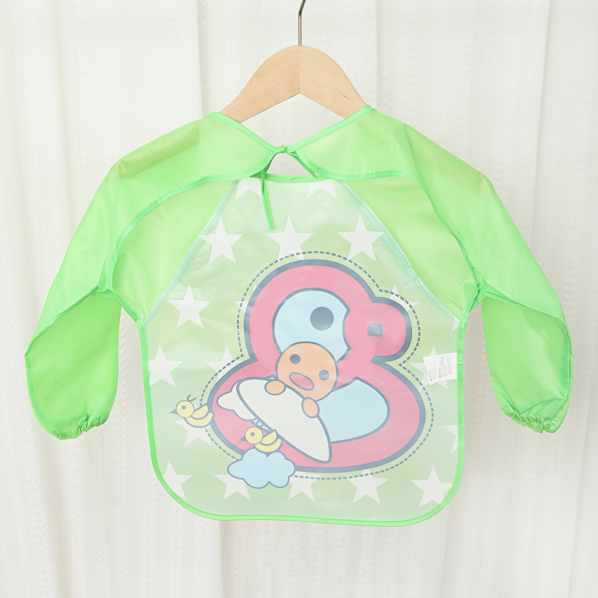 Waterproof Baby Eating Cover & Art Smock – Lightweight Long-Sleeve Bib for Toddlers (Spring & Autumn Style) - Kidzy Market