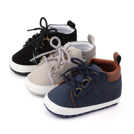 Spring and Autumn Men's High-Top Children's Shoes Soft-Soled Anti-Slip Toddler Baby Shoes
